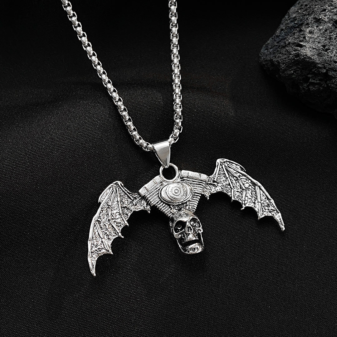 Vintage Dark Skull Necklace