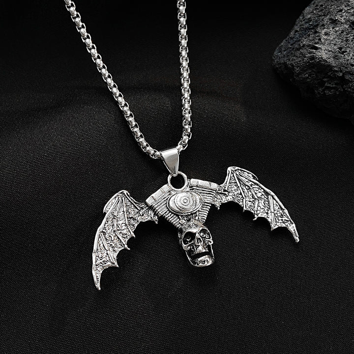 Vintage Dark Skull Necklace