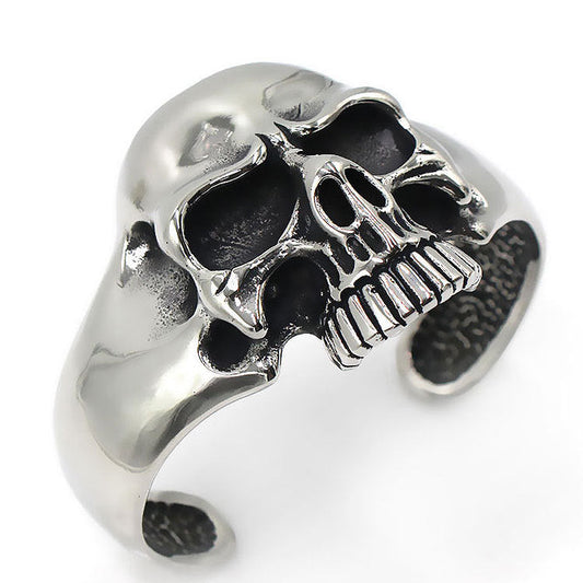 Skull open bracelet