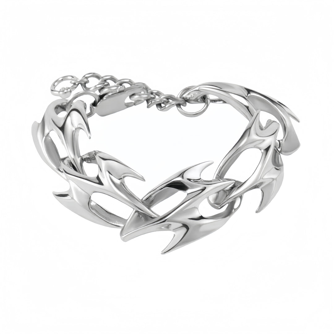 Gothic Thorn-Link Bracelet