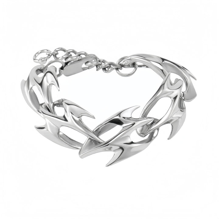 Gothic Thorn-Link Bracelet
