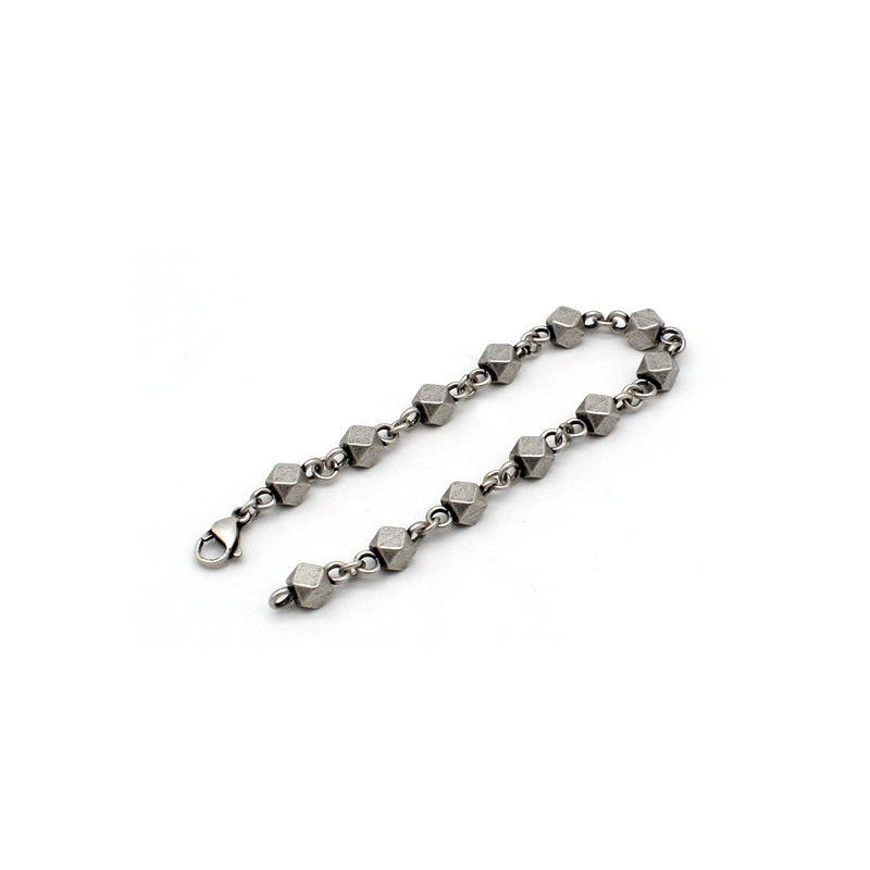 Vintage Geometric Cube Bracelet