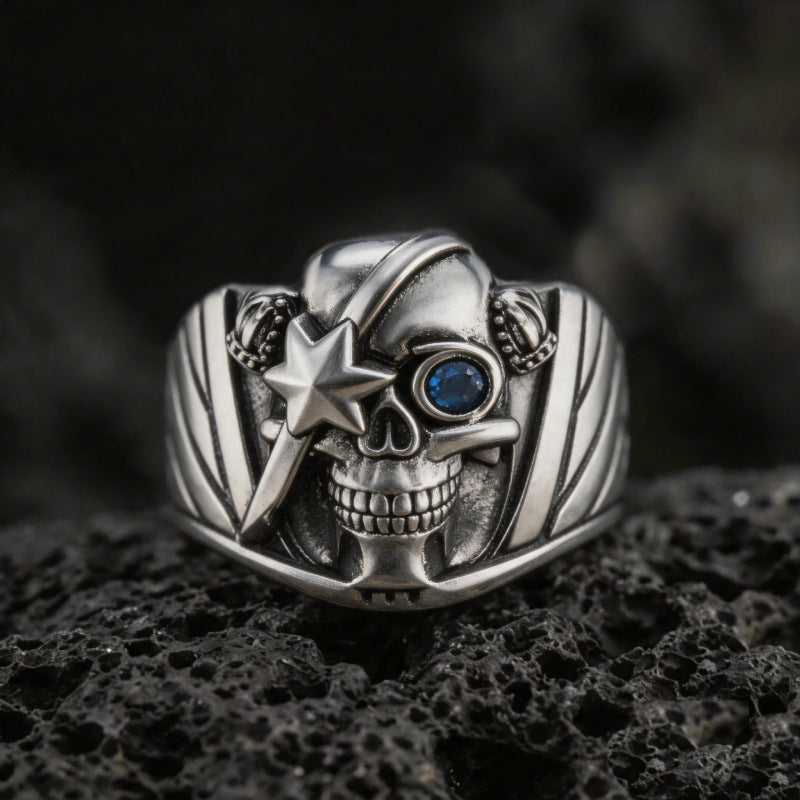 Vintage Pirate Skull Ring