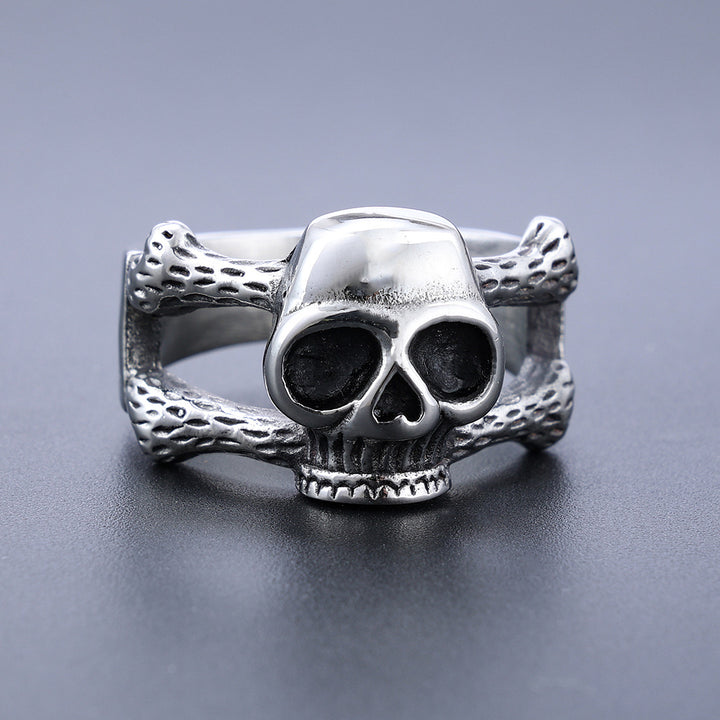 skull skull ring