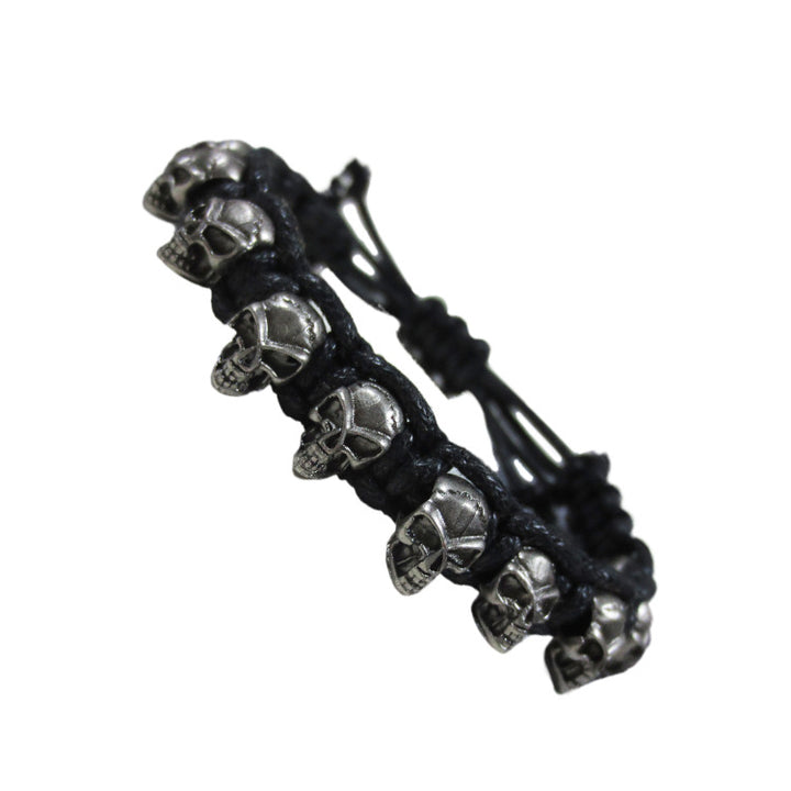 Vintage Skull Braided Bracelet