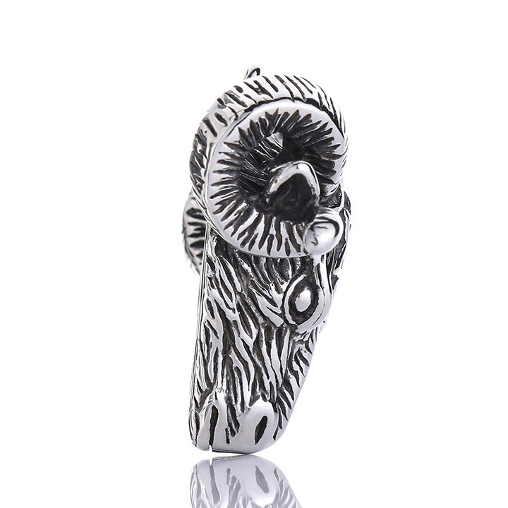 Satan sheep head necklace