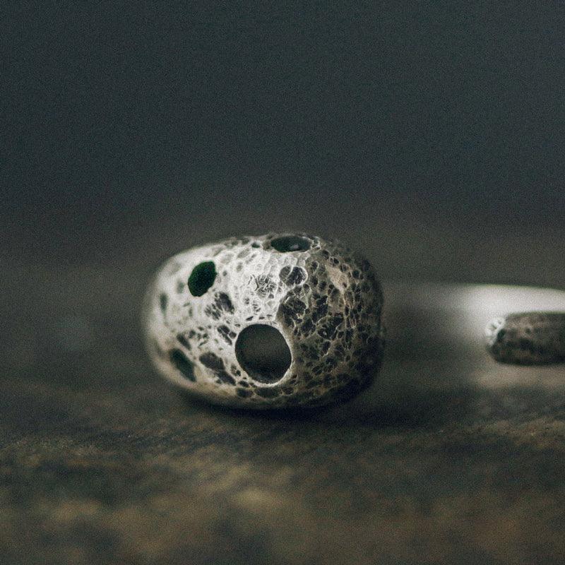 925 Silver Vintage Irregular Open Ring