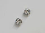 Magnetic diamond earrings non-pierced