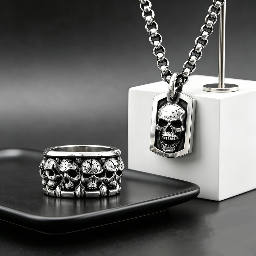 Multi-skull ring