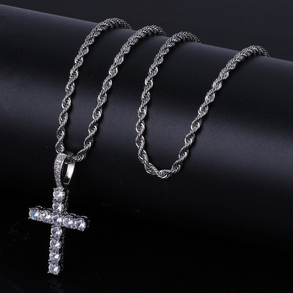 Shiny Cross Pendant Necklace