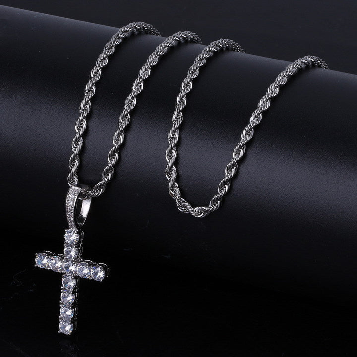 Shiny Cross Pendant Necklace