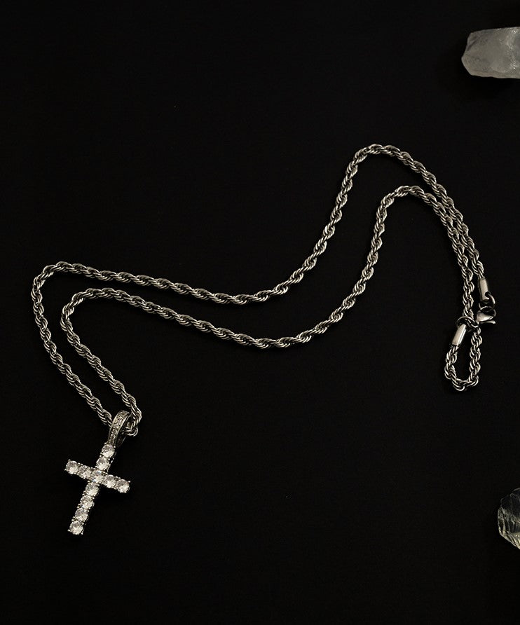 Shiny Cross Pendant Necklace