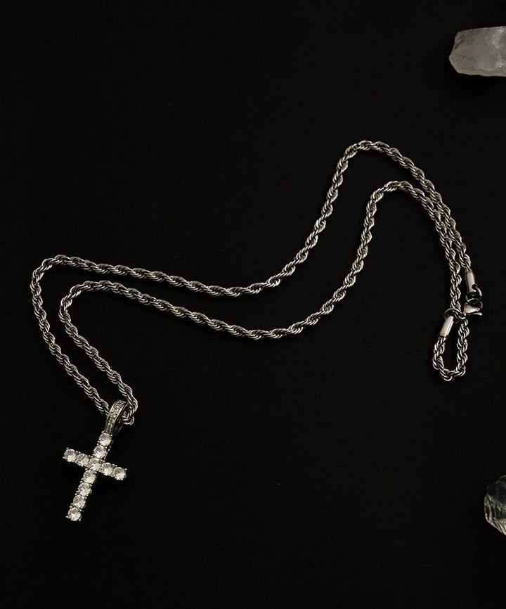 Shiny Cross Pendant Necklace