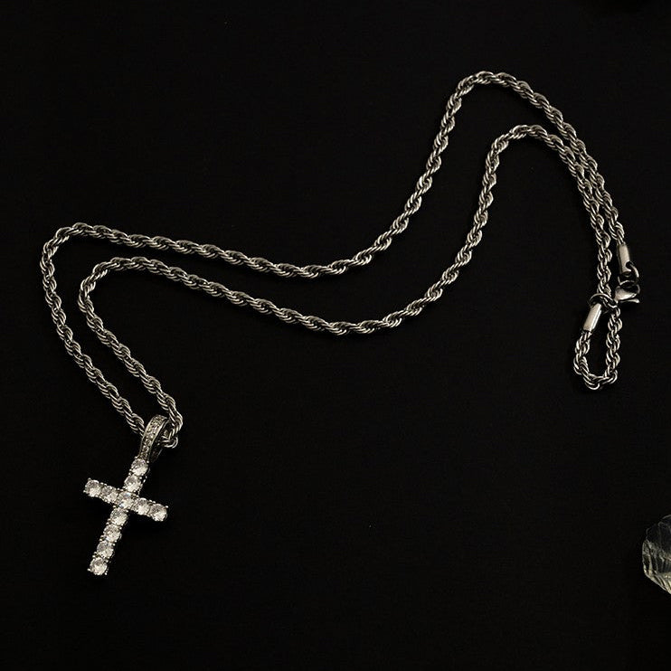 Shiny Cross Pendant Necklace