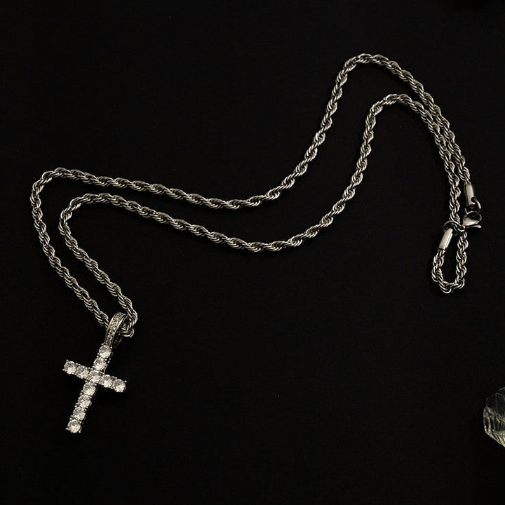 Shiny Cross Pendant Necklace