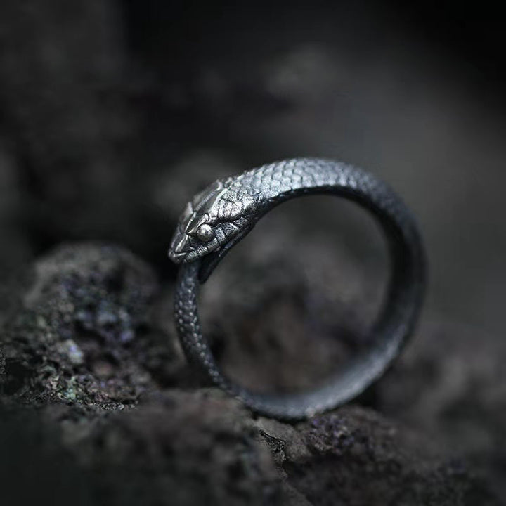 Forged Serpent Wrap Ring