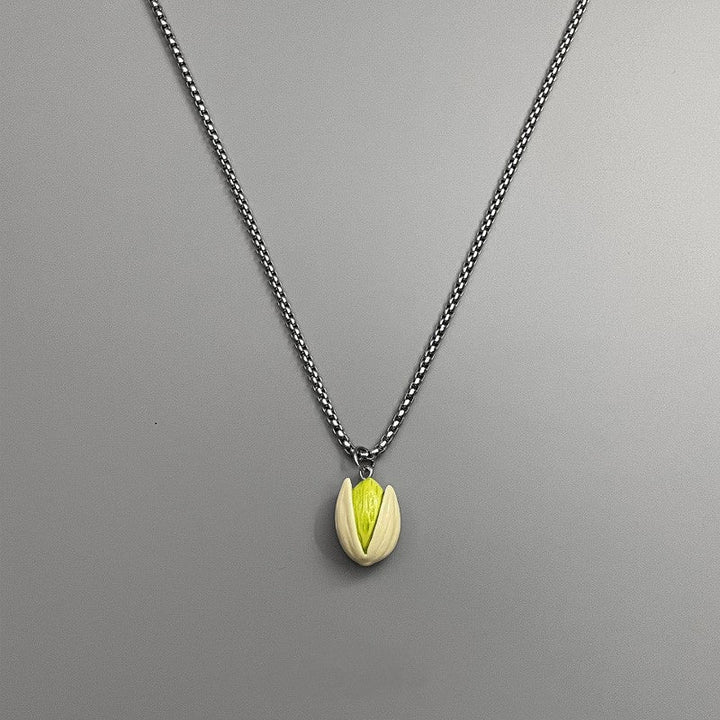 Pistachio Pendant Necklace