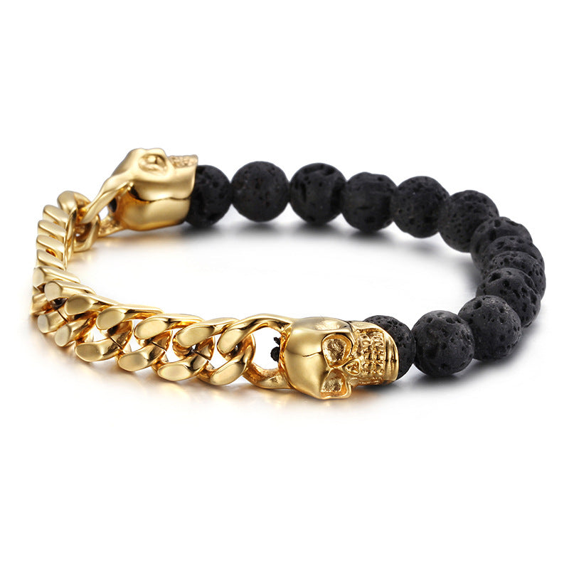 Sterling Silver Skull Bracelet