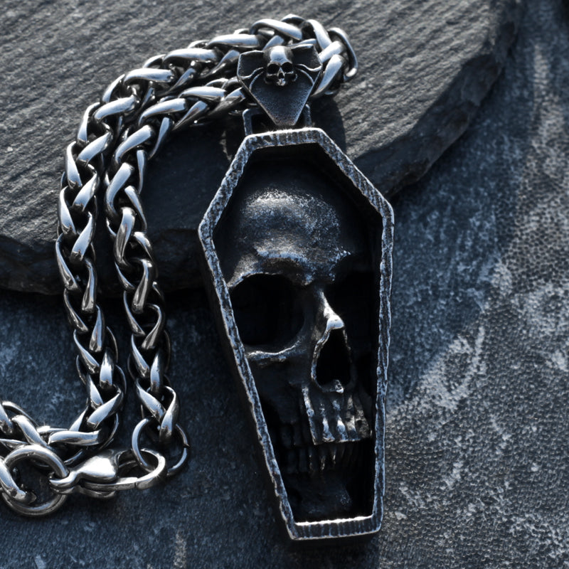 Skull Coffin Necklace