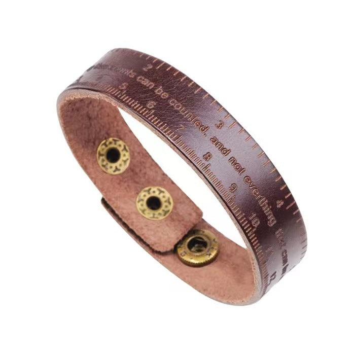 Cowhide bracelet