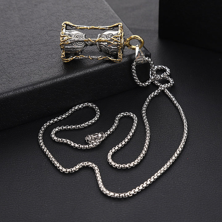 Vintage hourglass necklace