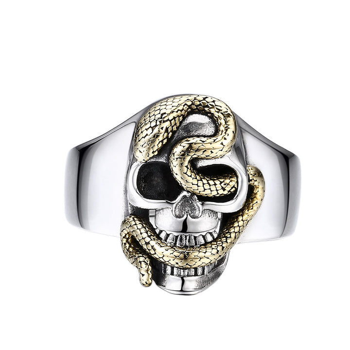 Python Wrapped Skull Ring