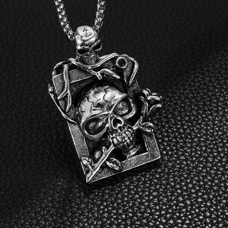 Skull Rose Necklace
