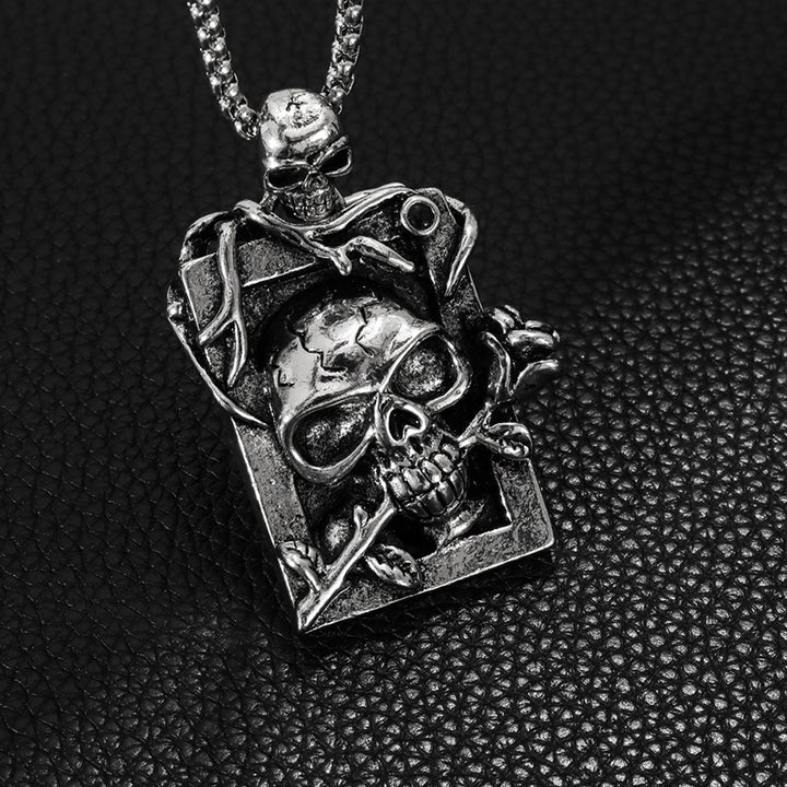 Skull Rose Necklace