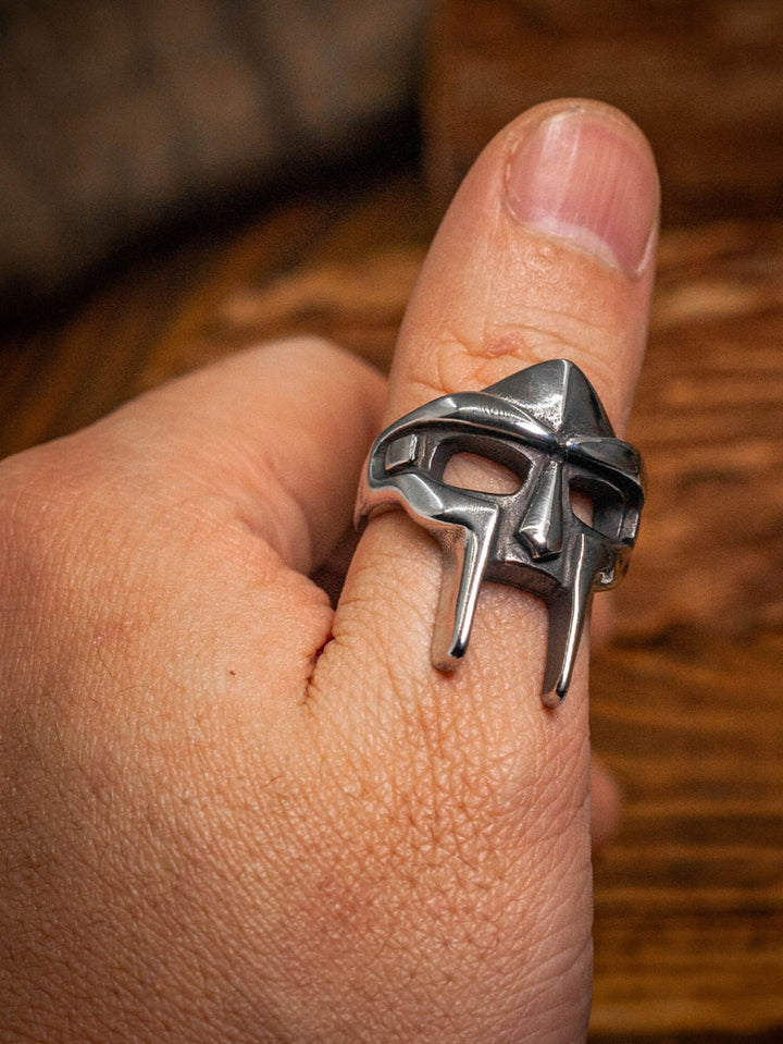 Hip Hop Vintage Gladiator Mask Ring