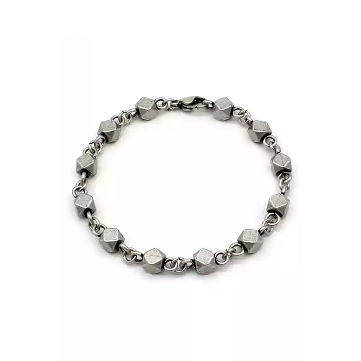 Vintage Geometric Cube Bracelet
