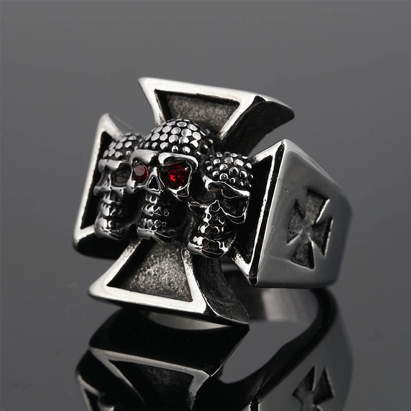 Iron Cross &amp; Triple-Skull Ring