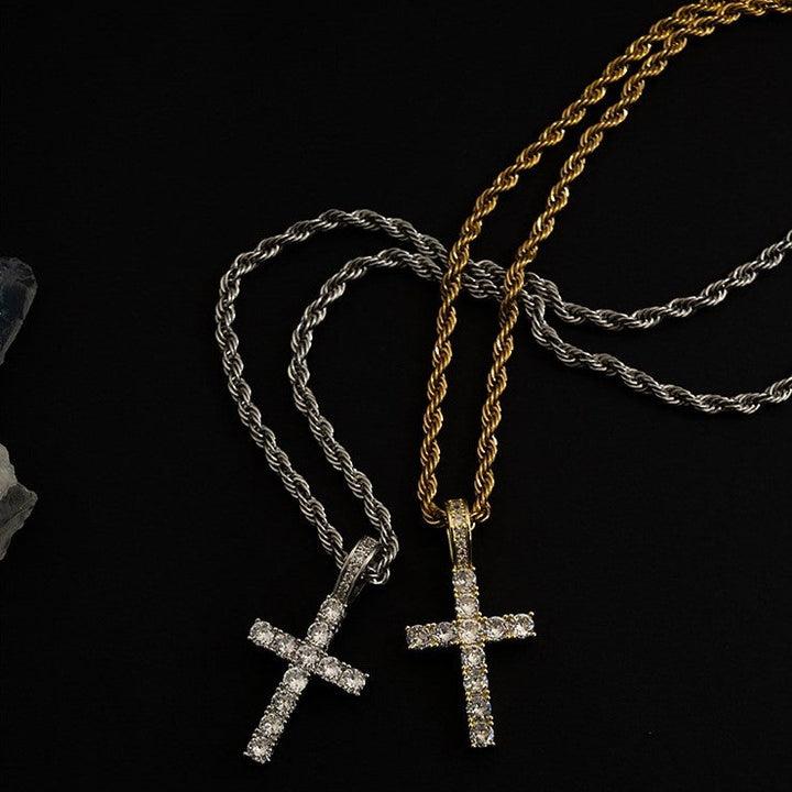Shiny Cross Pendant Necklace
