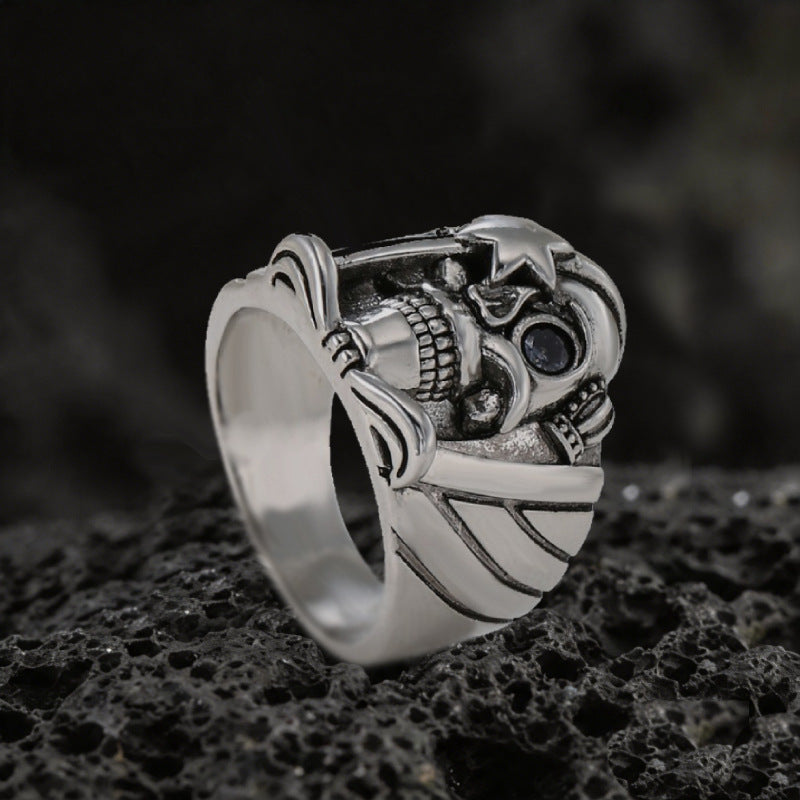 Vintage Pirate Skull Ring