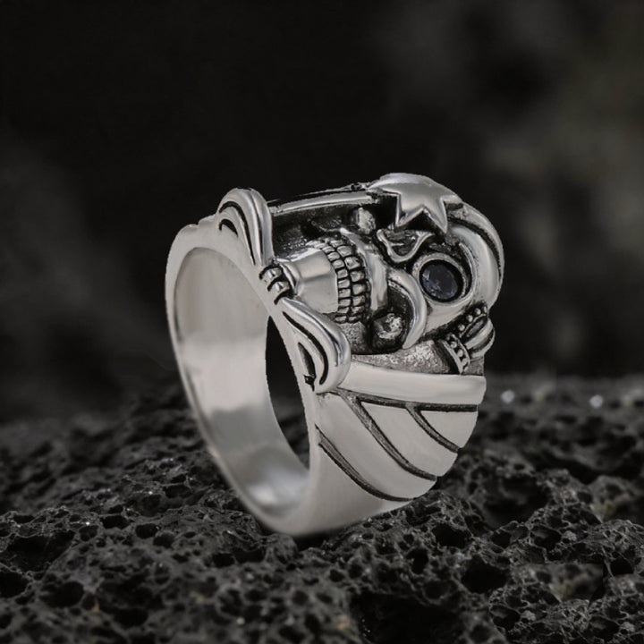 Vintage Pirate Skull Ring