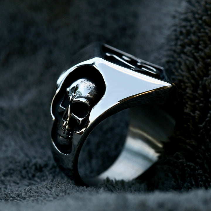 Lucky Number 13 Skull Ring