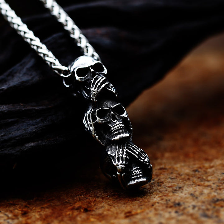 Punk Skull Pendant Necklace