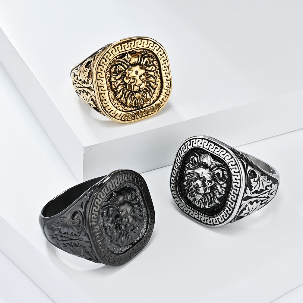 Vintage lion ring