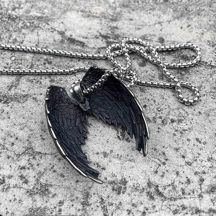 Vintage Wings Pendant Necklace