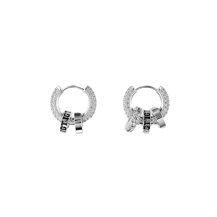 Zircon earrings