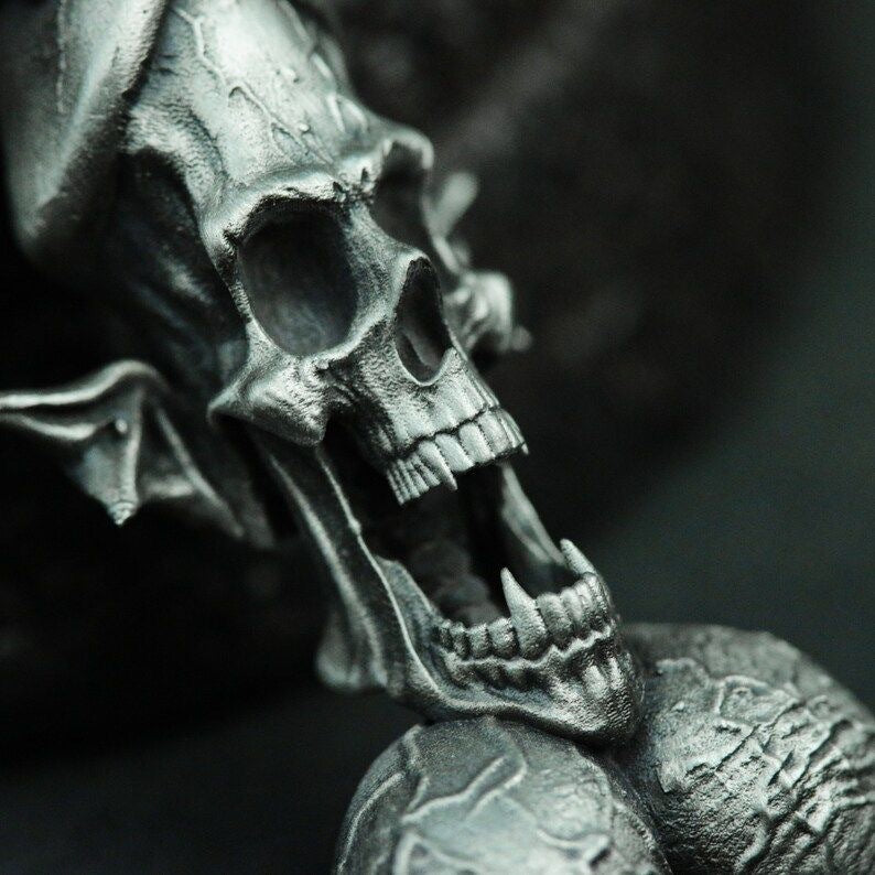 Mushroom Shape Skull Necklace