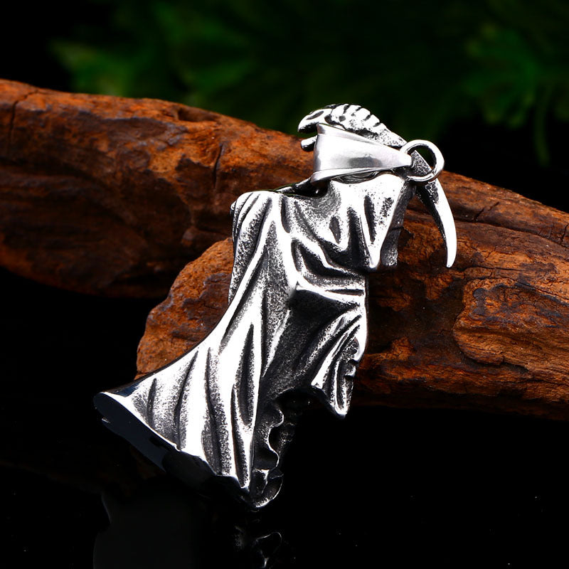 Skull Scythe Death Necklace