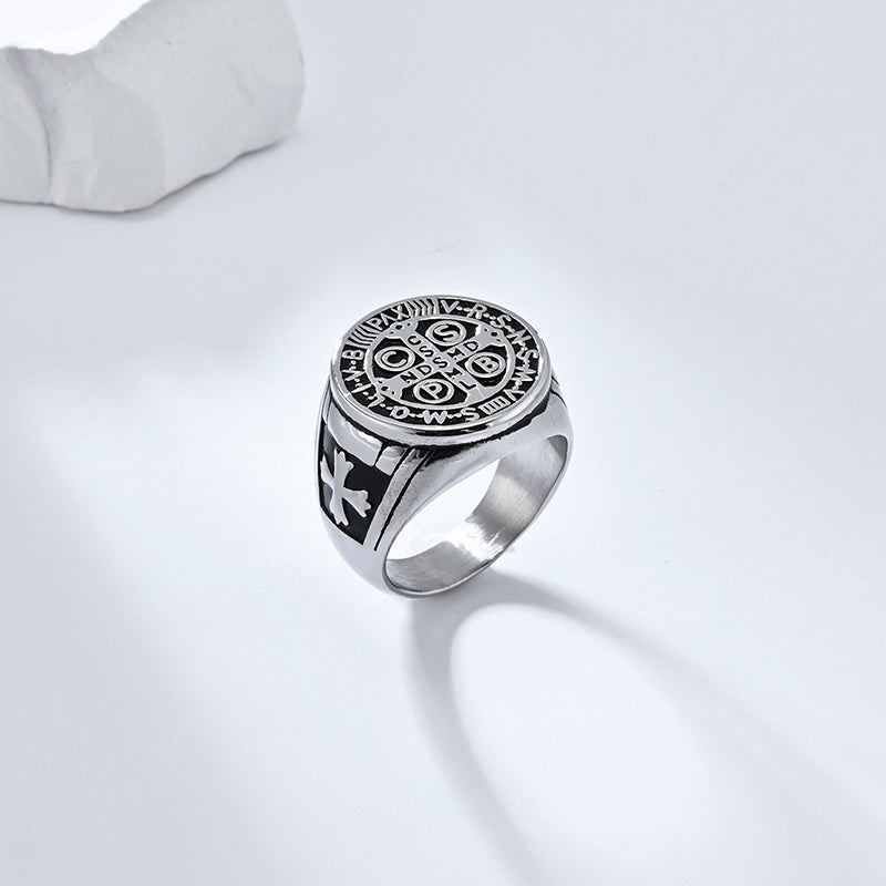 Vintage Cross Signet Ring