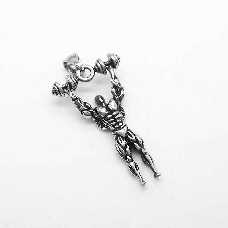 "Source of Strength" Fitness Dumbbell Necklace