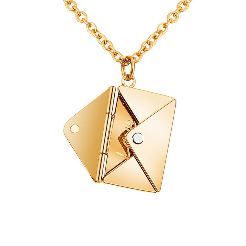 Envelope Pendant Necklace