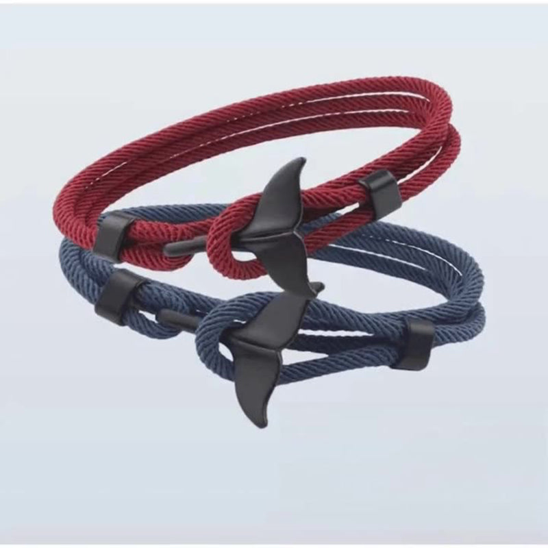 Whale Tail Braided Bracelet