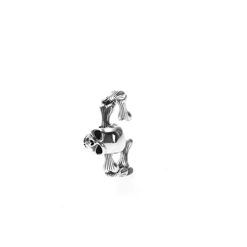 Silver Skull Bones Ring