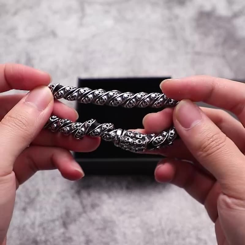 Personalized Punk Motorcycle Skull Bracelet