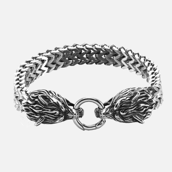 Viking Wolf Head Bracelets