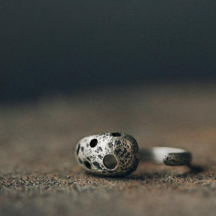 925 Silver Vintage Irregular Open Ring
