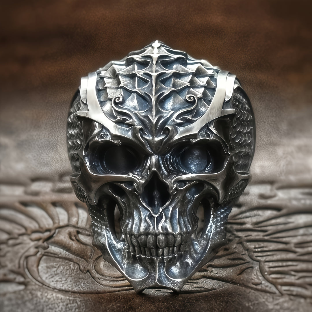 Mecha-Style Skull Ring